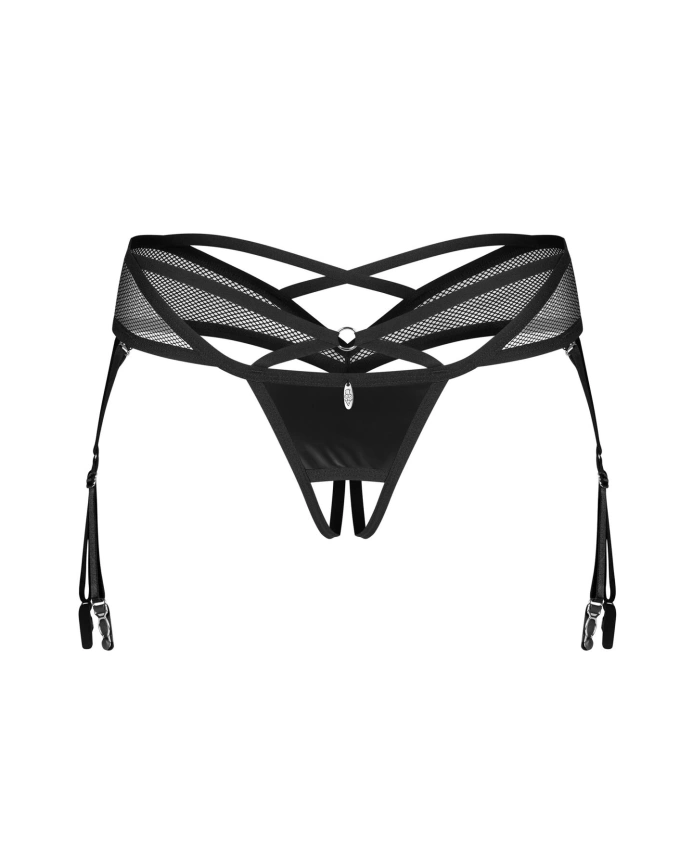 Трусики Obsessive Dominna crotchless thong 2XL/3XL фото 3