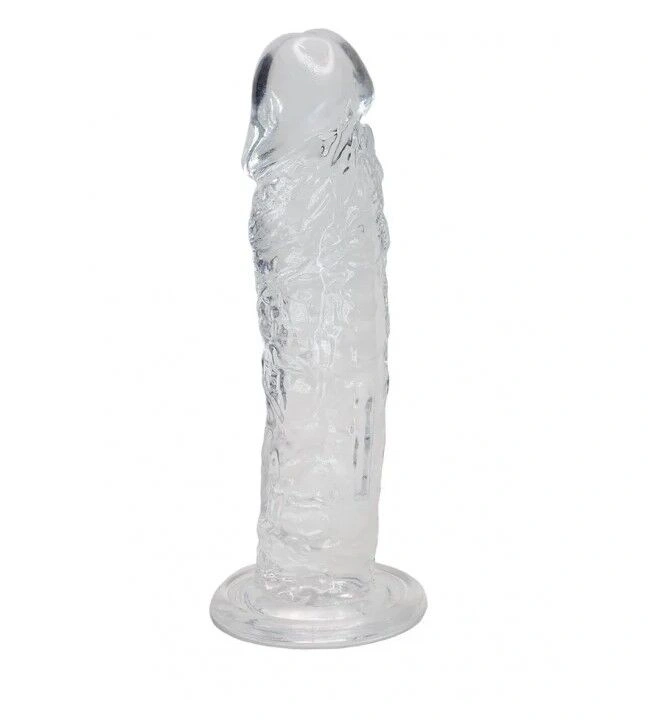 Прозрачный фаллоимитатор Alive Jelly Dildo Empire, ТПЕ, присоска, диаметр 4,3см, длина 19,3см фото 1