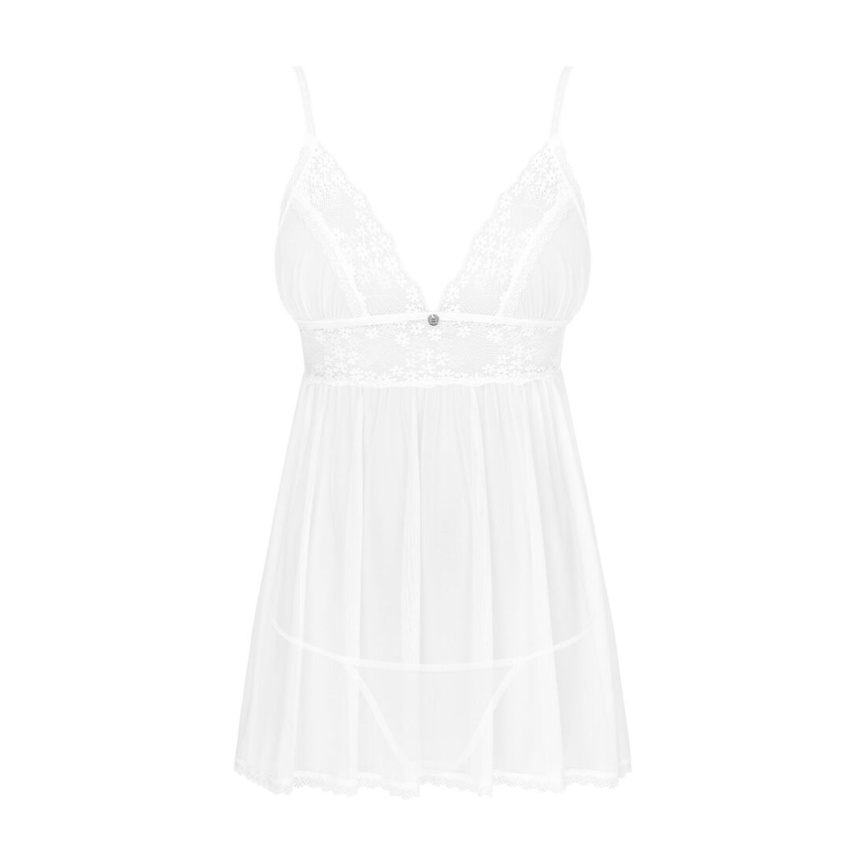 Пеньюар і трусики Obsessive Heavenlly babydoll & thong XL/2XL фото 8