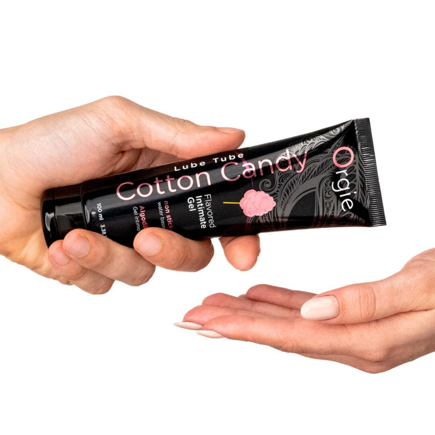 Лубрикант на водній основі Orgie Lube Tube Cotton Candy, 100 мл, зі смаком та ароматом солодкої вати фото 2