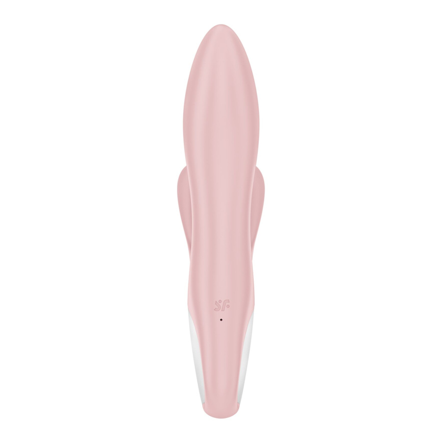 Вібратор-кролик надувний Satisfyer Air Pump Bunny 3, 12 режимів, подвійний відросток фото 3