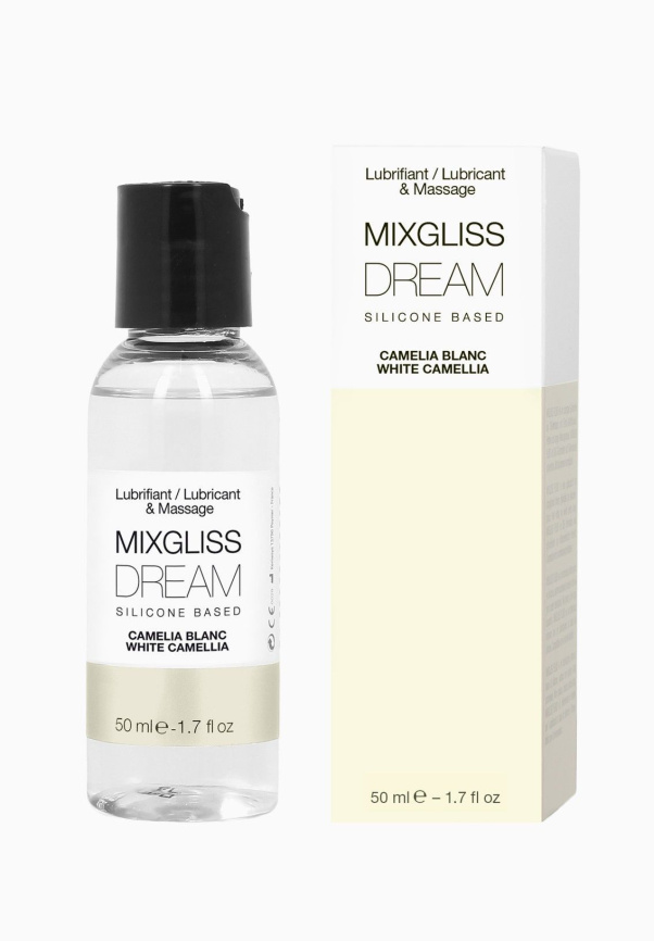 Лубрикант на силіконовій основі MixGliss DREAM - CAMELIA BLANC (50 мл) з ароматом білої камелії фото 1