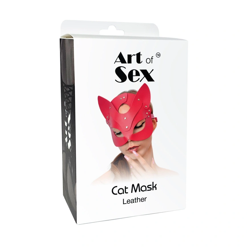 Маска Кошечки Art of Sex - Cat Mask, Красный фото 5