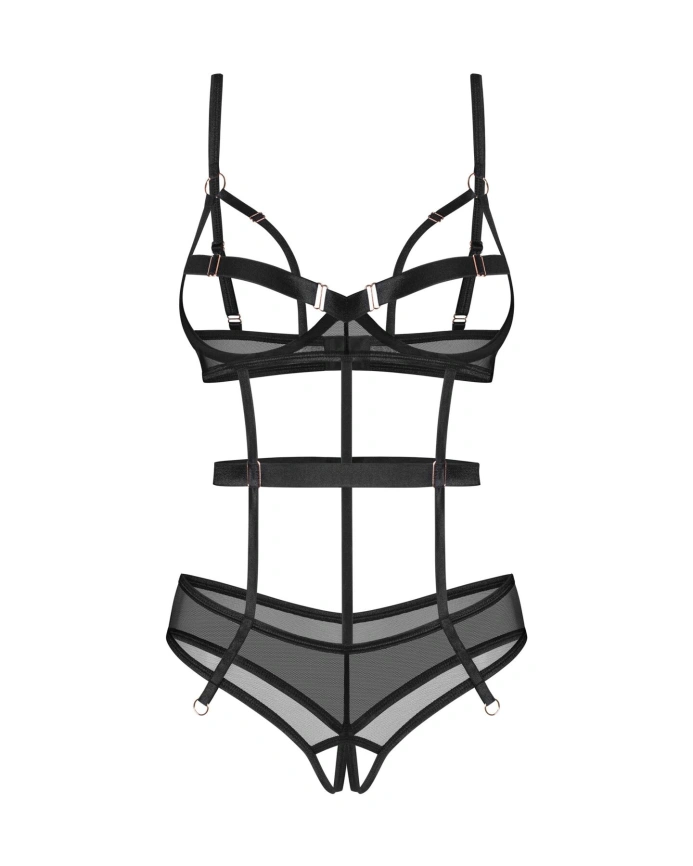 Боди Obsessive Euridia crotchless teddy XL/2XL фото 4