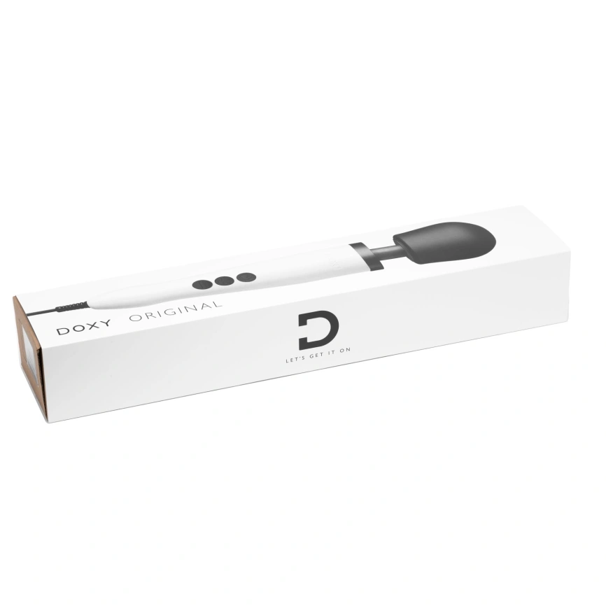 Вибромассажер DOXY Original White, очень мощный, питание 220В, пульсирующие вибрации фото 10