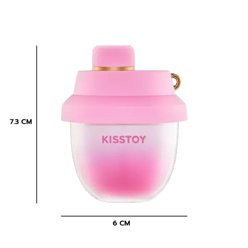 Вакуумний стимулятор-брелок KISSTOY Kiss Pods, 5 рівнів інтенсивності + Turbo-режим, 2 насадки фото 3