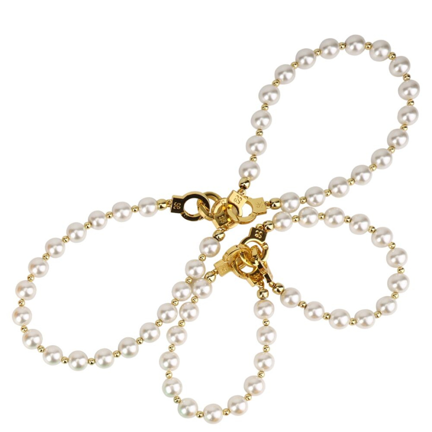 Перлинні наручники та поножі LOCKINK Pearl Handcuffs & Anklecuffs фото 2