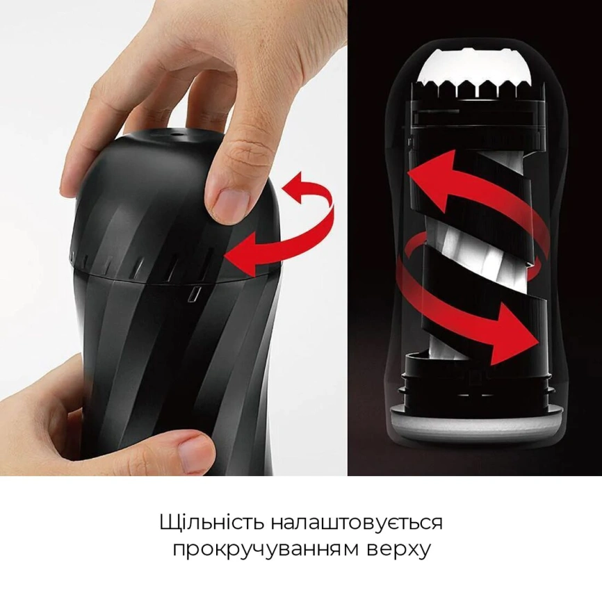 Мастурбатор Tenga Air-Tech Twist Tickle Red с изменяемой тугостью обхвата, эффект глубокого минета фото 13