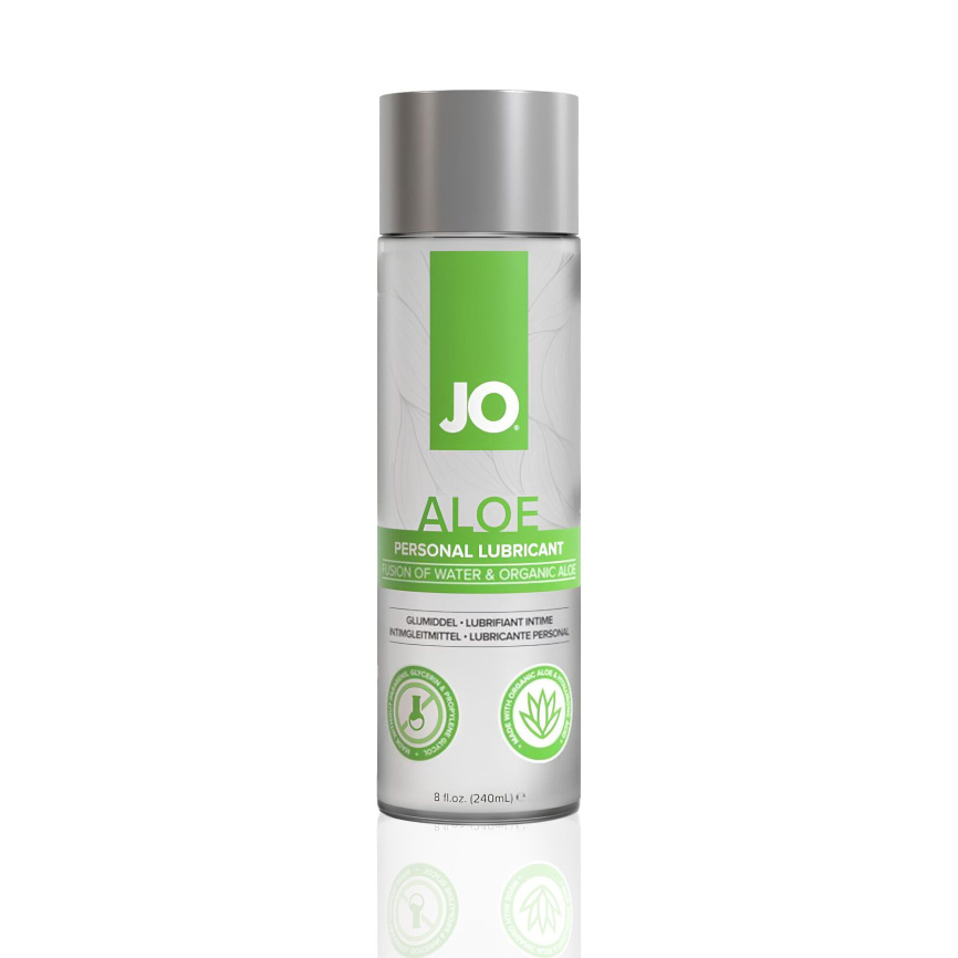 Змазка на водній основі JO H2O Organic Aloe (236 мл), зволожувальний та заспокійливий ефект фото 3