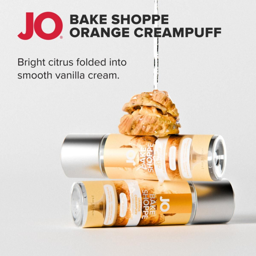 Лубрикант на водній основі JO Bake Shoppe - Orange Creampuff 60 мл, без цукру та парабенів фото 5
