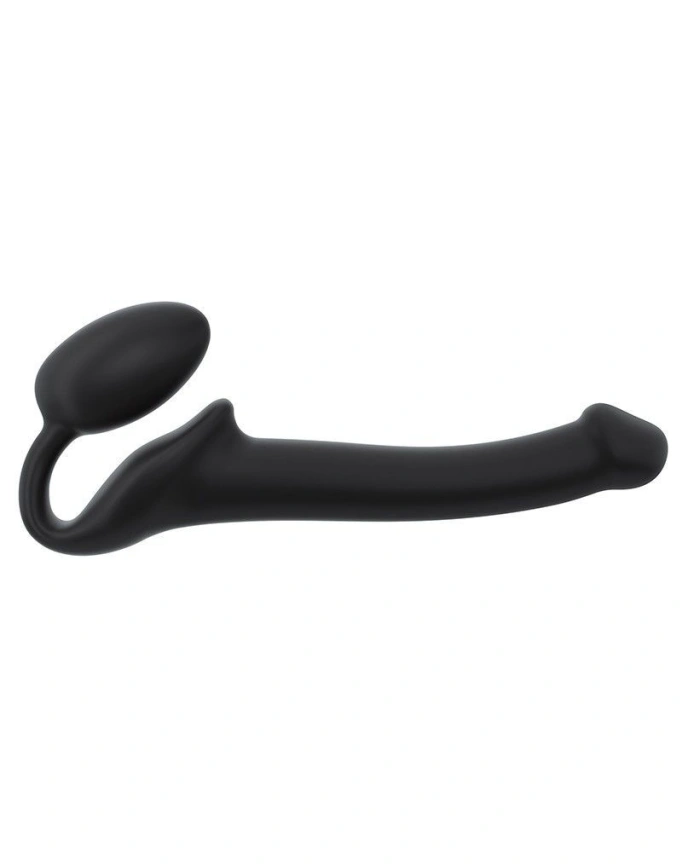 Безремневой страпон Strap-On-Me Black S, полностью регулируемый, диаметр 2,7см фото 1