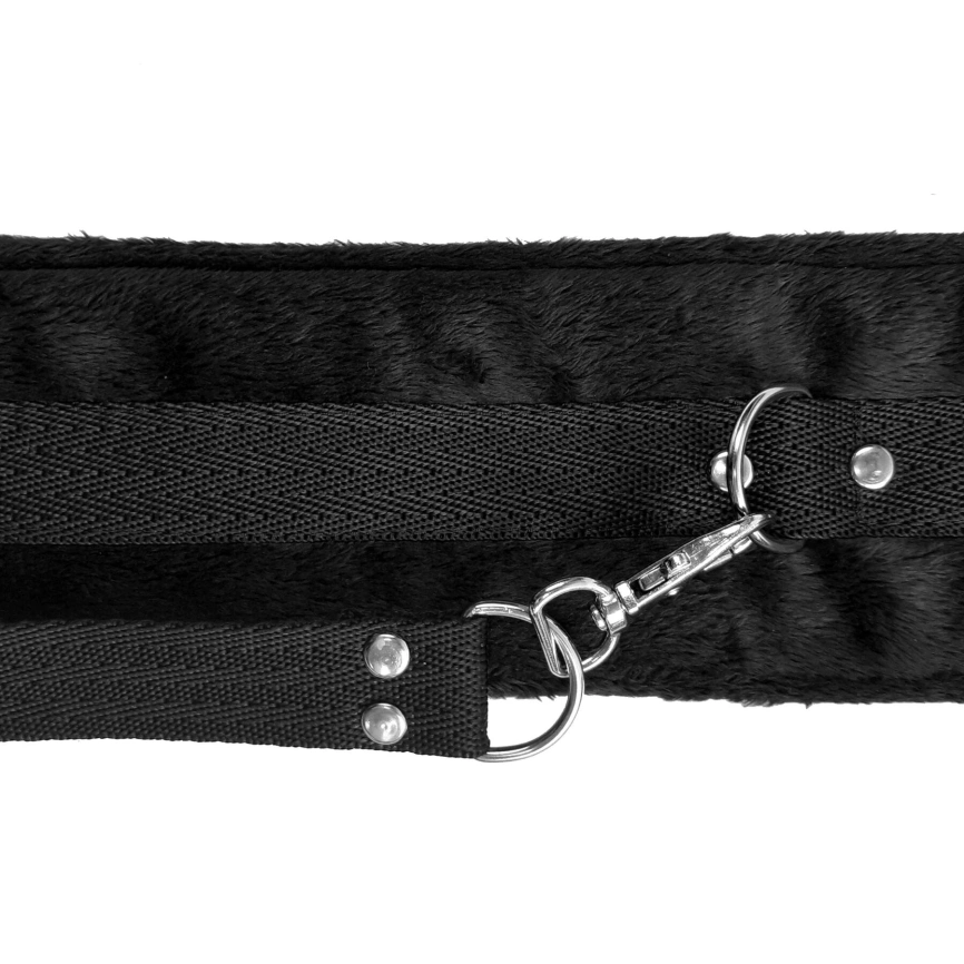 Набор ошейник с поводком и маска Art of Sex – Soft Touch Light, черный фото 7