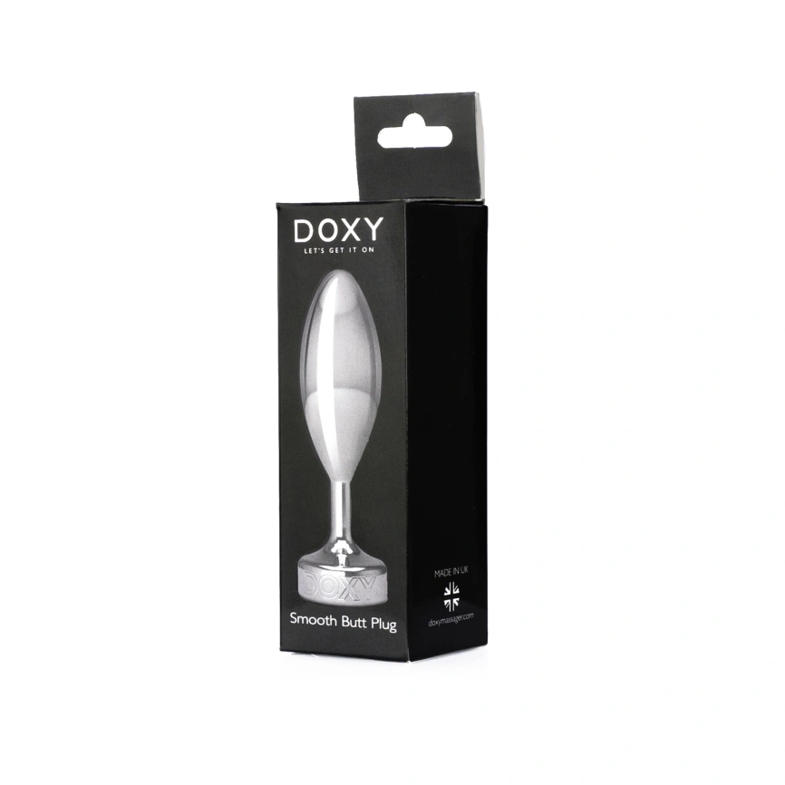 Металлическая анальная пробка DOXY Butt Plug SMOOTH, гладкая, диаметр 3,3 см фото 5