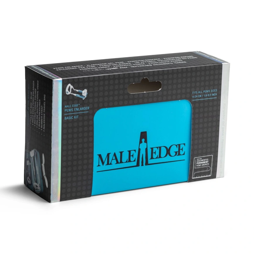 Экстендер для увеличения члена Male Edge Basic, ремешковый, масса всего 65 г, прочный пластик фото 8