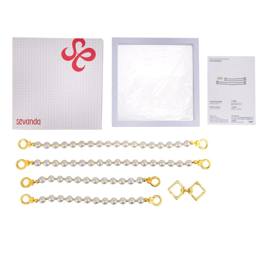 Жемчужные наручники и поножи LOCKINK Pearl Handcuffs & Anklecuffs фото 11