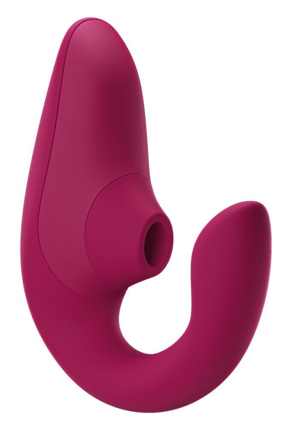 Вагінально-кліторальний стимулятор Womanizer Blend Vibrant Pink, вібрація + вакуум, 2 мотори фото 1