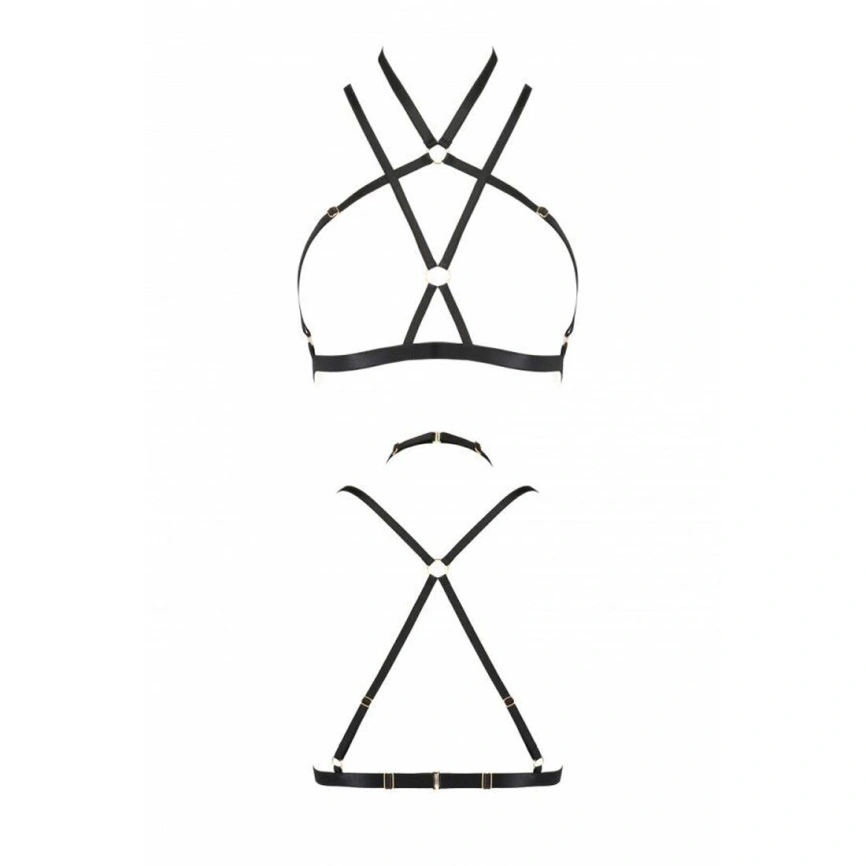 Портупея-стрепы Passion Exclusive KELIS BRA L/XL, black фото 10