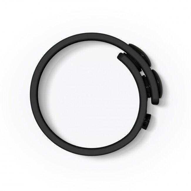 Регульоване ерекційне кільце на кнопках Love To Love HERO RING - BLACK ONYX фото 2