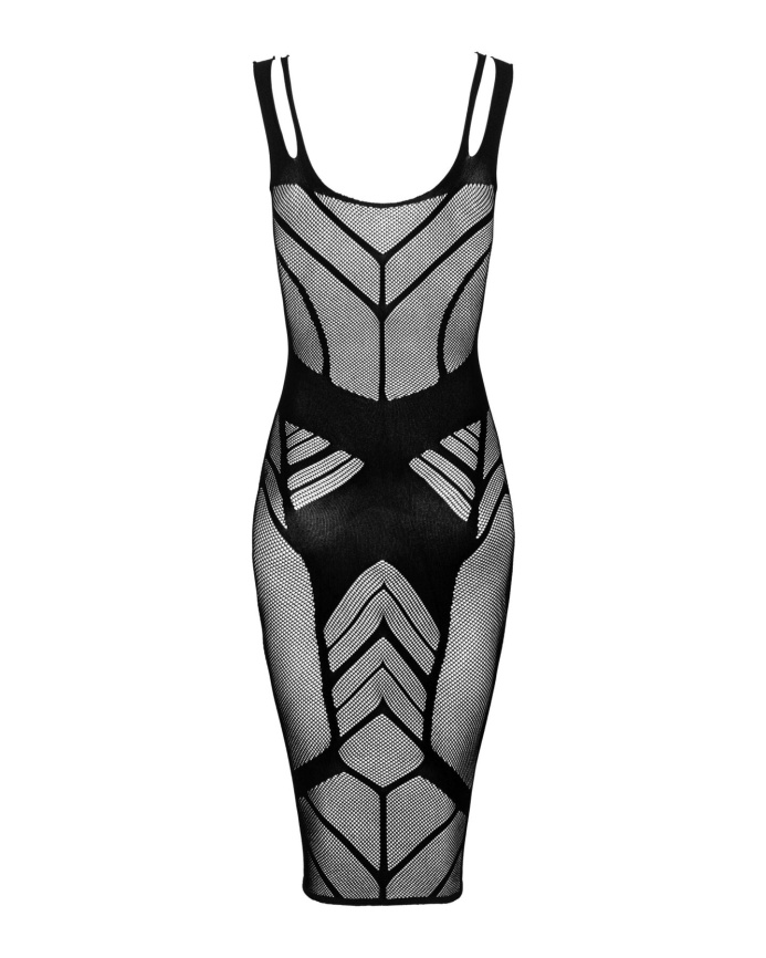 Напівпрозора сукня міді Obsessive D609 dress S/M/L, black фото 4