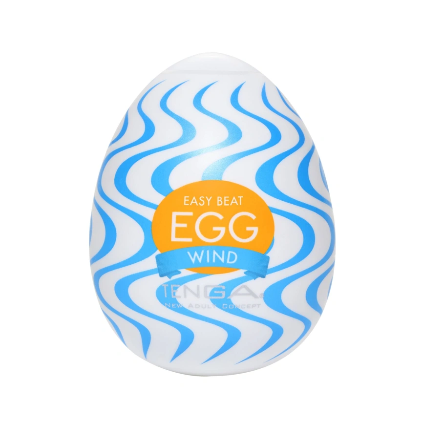 Мастурбатор-яйцо Tenga Egg Wind с зигзагообразным рельефом фото 1