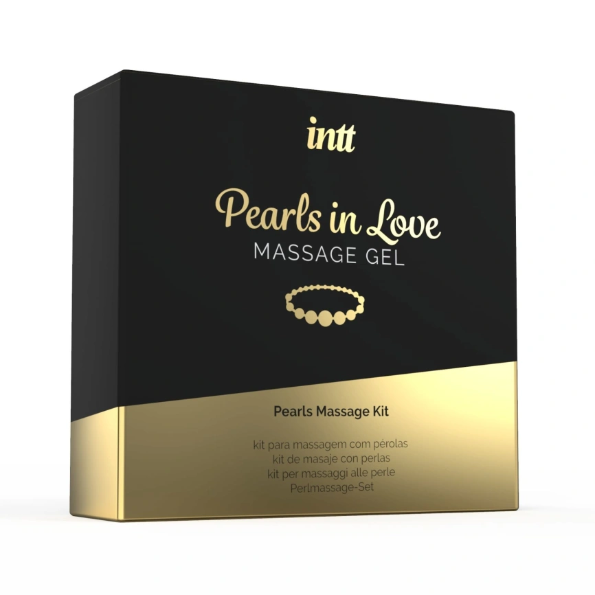 Набор для жемчужного массажа Intt Pearls in Love: ожерелье и силиконовый массажный гель фото 3