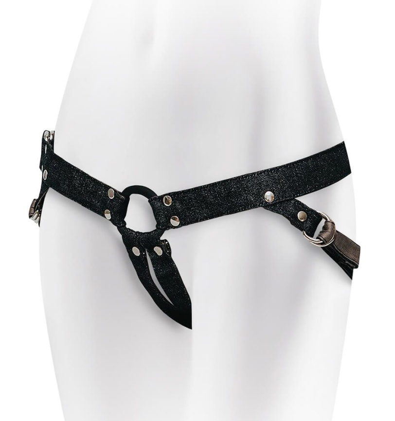 Джинсові трусики для страпона Adrien Lastic - Lastic Strap-on фото 1