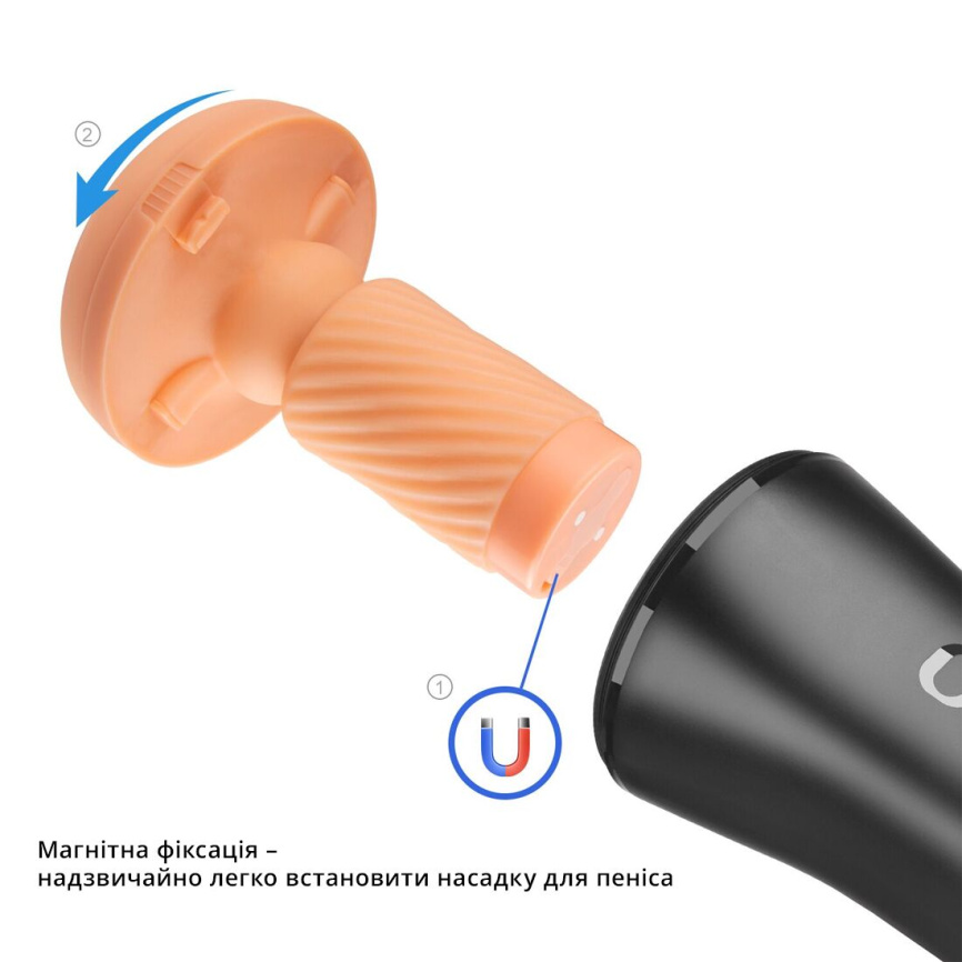Мастурбатор Otouch INSCUP 3, рух вперед-назад плюс стискання стінок, сенсорне керування фото 6