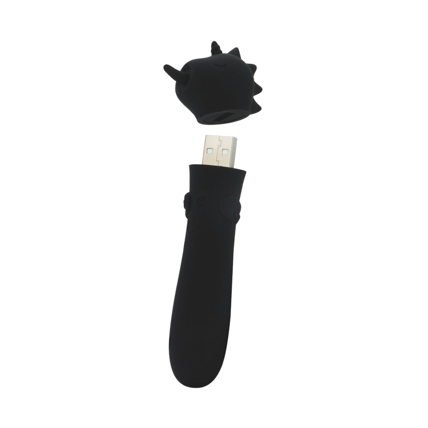 Вібратор-єдиноріжка Unihorn USB Bullet – Wild Spirit, віброкуля, USB-зарядка, 10 режимів фото 2
