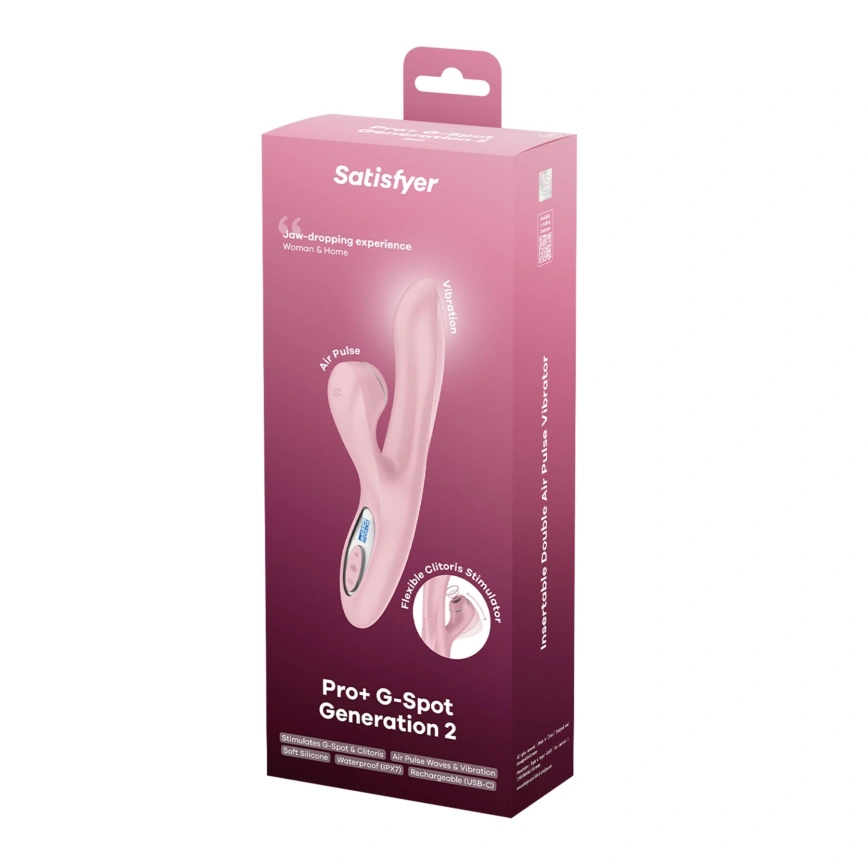Вакуумный вибратор-кролик Satisfyer Pro+ G-Spot Generation 2 Pink (мятая упаковка!!!) фото 8