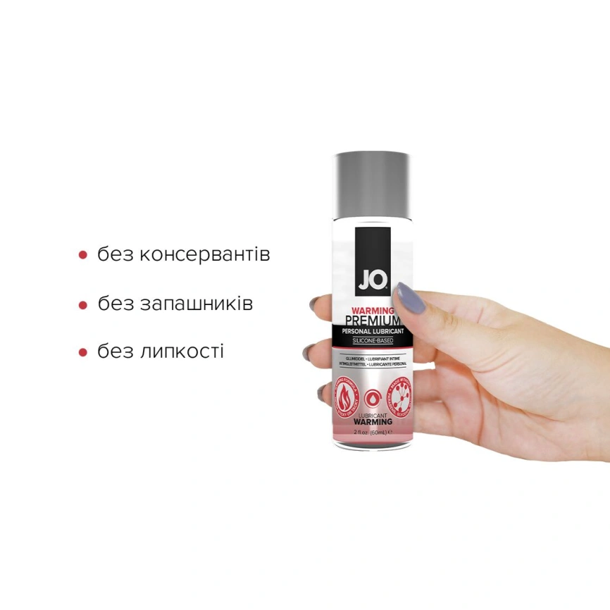Лубрикант на силиконовой основе JO PREMIUM — WARMING (60 мл) фото 2