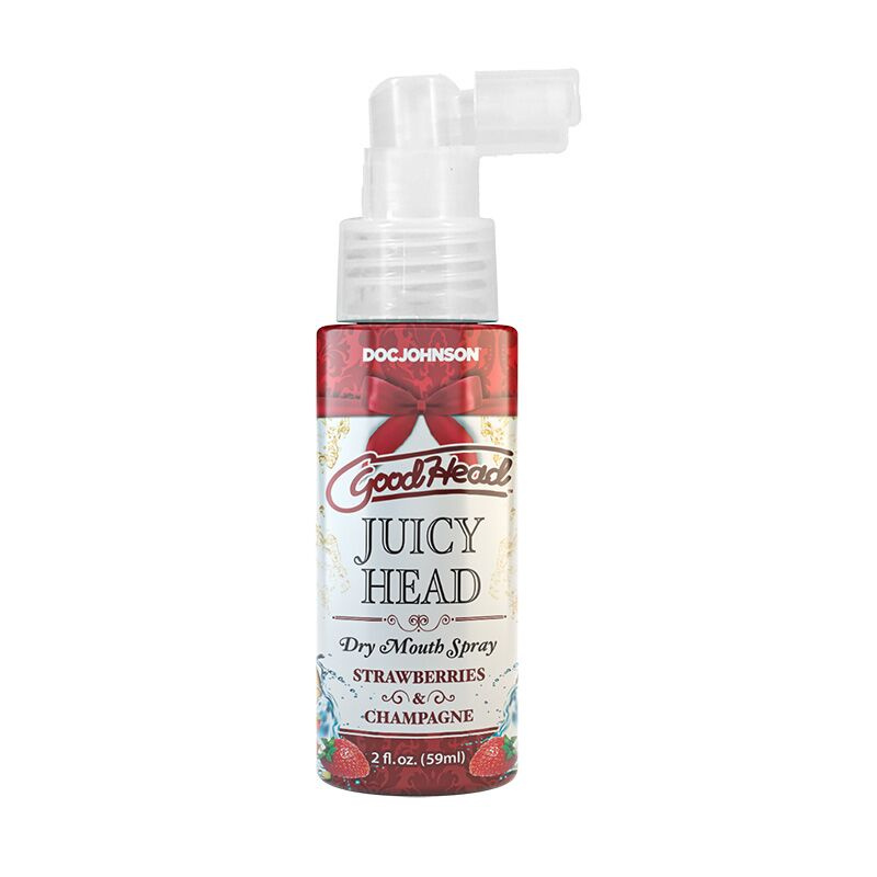 Зволожувальний спрей оральний Doc Johnson GoodHead - Juicy Head - Strawberries and Champagne 59мл фото 1