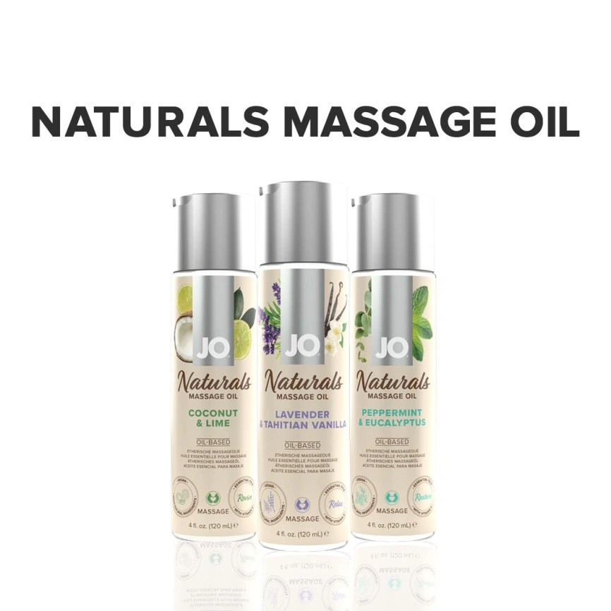 Массажное масло JO Naturals Massage Oil Lavender&Vanilla с натуральными эфирными маслами,120мл фото 5