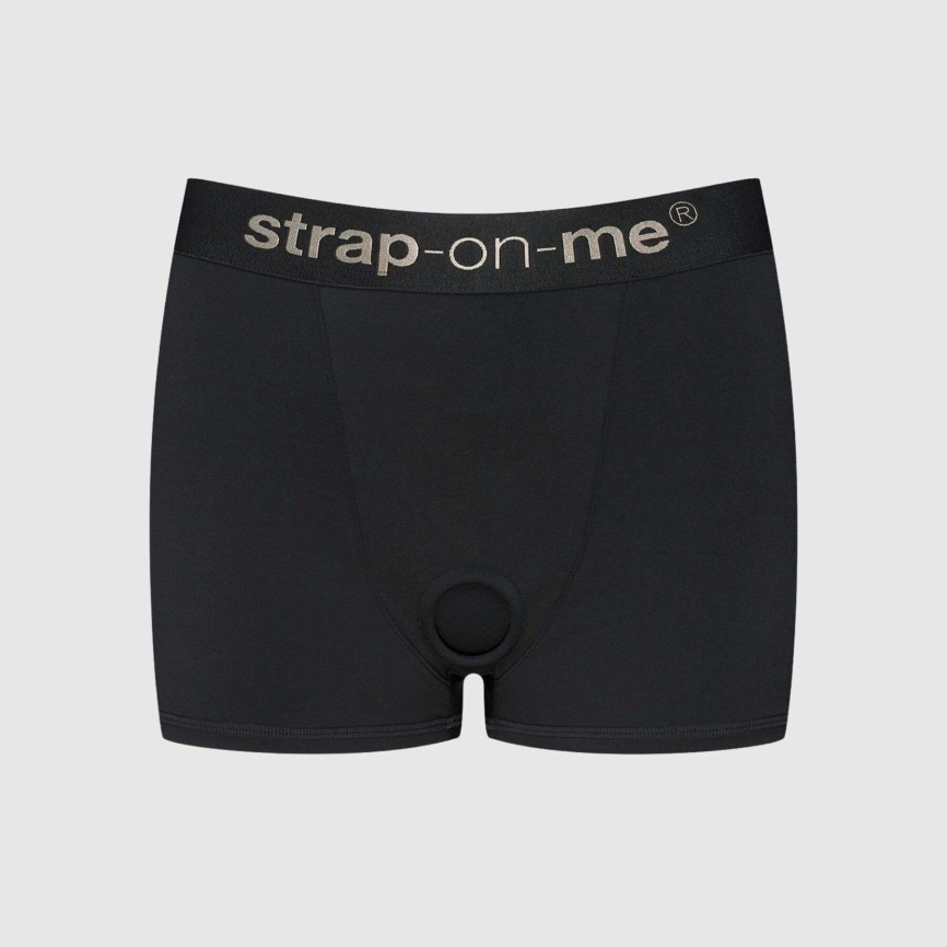 Шорти з фіксацією ділдо Strap-On-Me Harness Lingerie Allure - S - Black фото 1