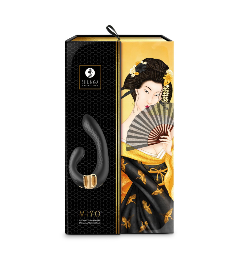 Вібратор-кролик Shunga Miyo Black фото 7