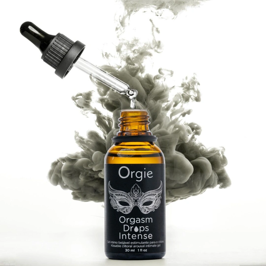Возбуждающие капли для клитора Orgie Orgasm Drops Intense, 30 мл, тепло-холод, вкус яблока фото 4