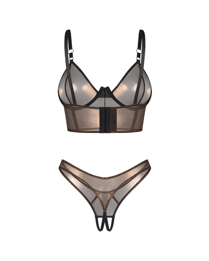 Комплект Obsessive Soranna top & crotchless thong 2XL/3XL фото 5