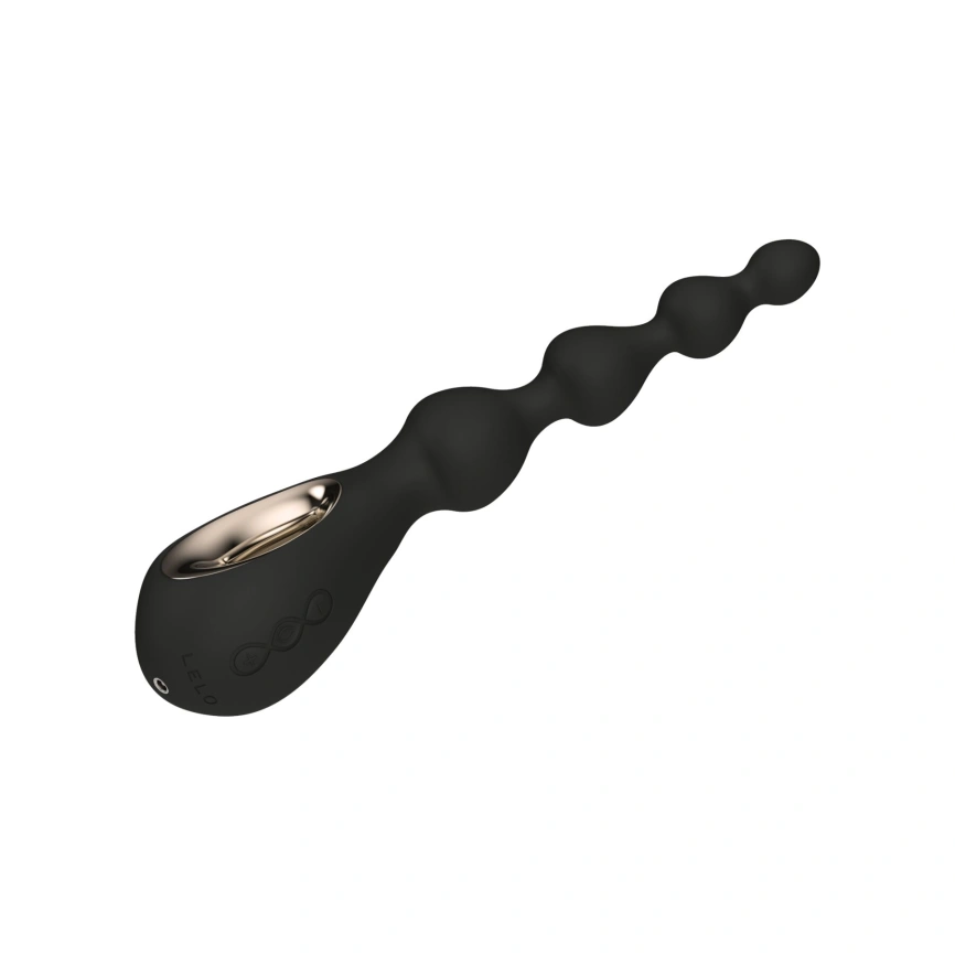 Анальные бусы с вибрацией LELO Soraya Beads Black, разный диаметр бусин, 8 режимов фото 4