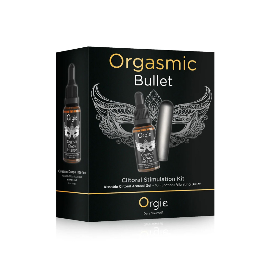 Набір Orgie Orgasmic Bullet: збуджувальні краплі та віброкуля фото 1