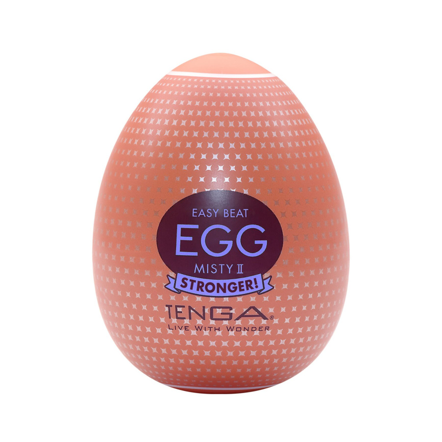 Мастурбатор-яйце Tenga Egg Misty II, щільний TPE, пробник лубриканту 5 мл фото 1