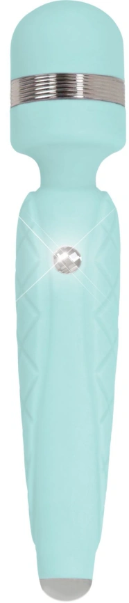 Роскошный вибромассажер PILLOW TALK - Cheeky Teal с кристаллом Swarovski, плавное повышение мощности фото 5