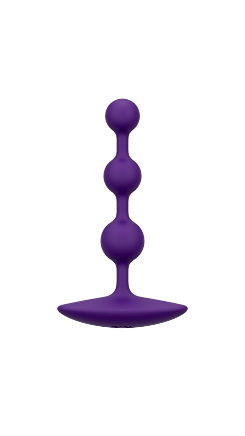 Анальне намисто Romp Amp Dark Purple, силікон, макс. діаметр 2,6 см фото 1