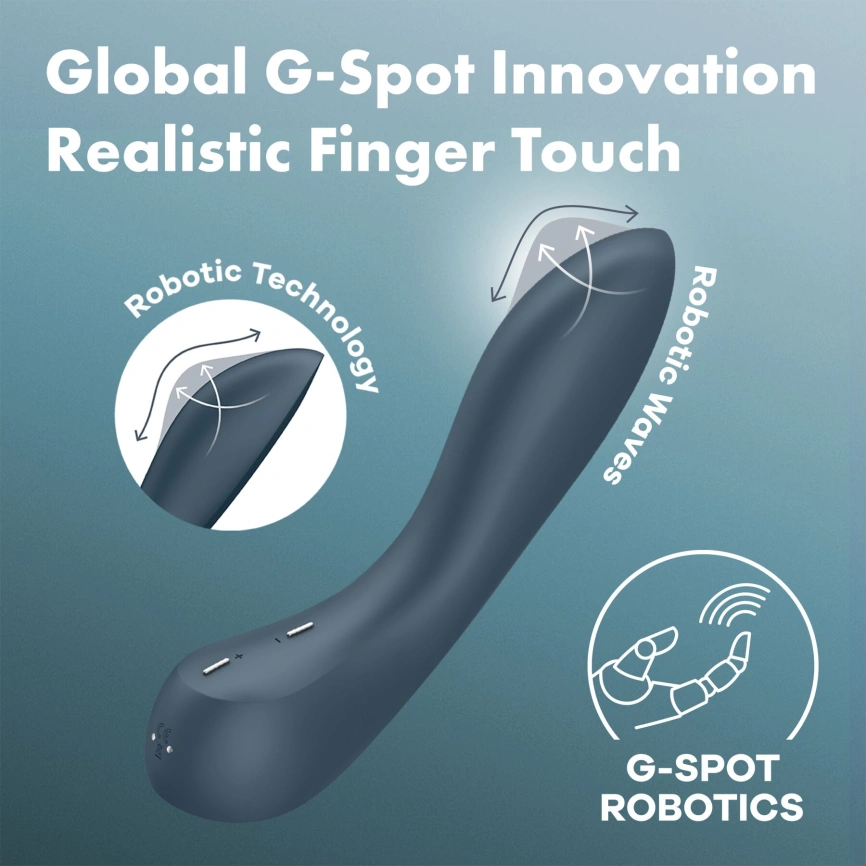 Стимулятор точки G Satisfyer G-Spot Wave 4, эффект ласки пальчиком, 12 режимов фото 6