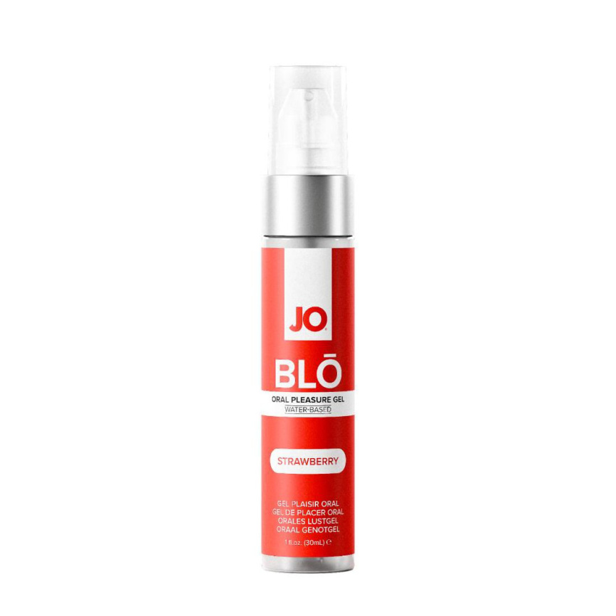 Гель для оральних пестощів JO - BLO - Strawberry 30 мл фото 1