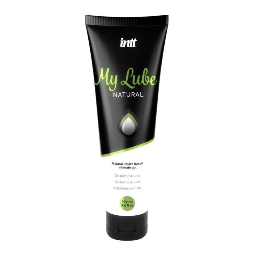 Лубрикант на водній основі Intt My Lube Natural, 100 мл, натуральний склад, без запаху, нелипкий фото 1