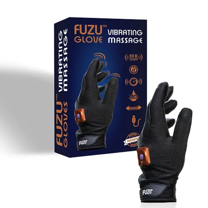 Віброрукавичка (ліва) FUZU Gloves Vibrating Massage Left Hand, 11 режимів фото 2