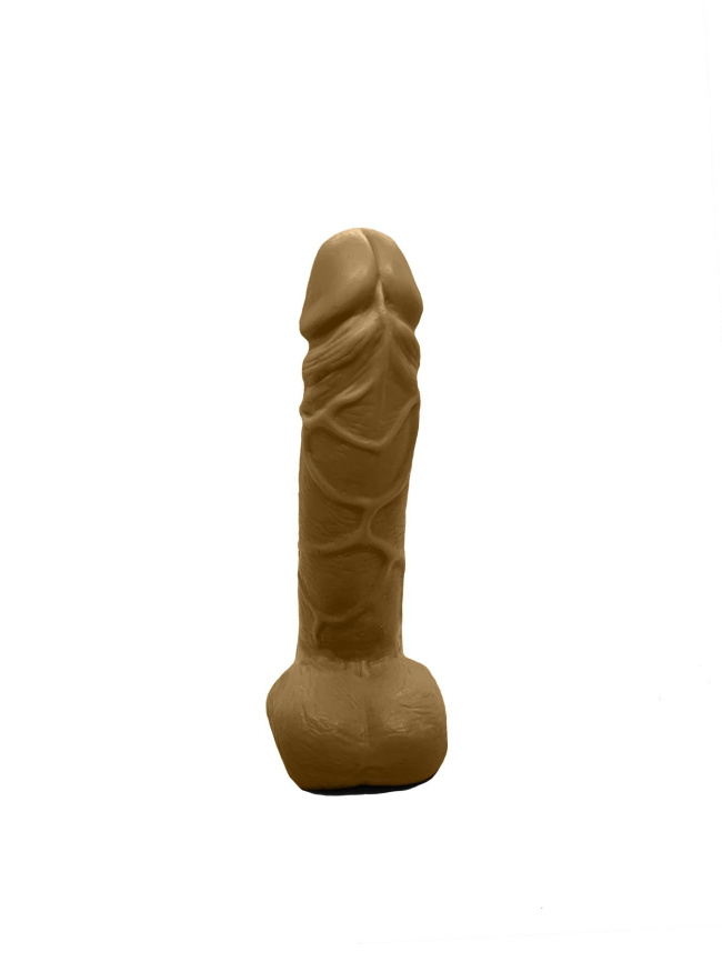 Мило у формі пеніса Чистий Кайф Brown size M, крафтове мило-член, натуральне фото 3