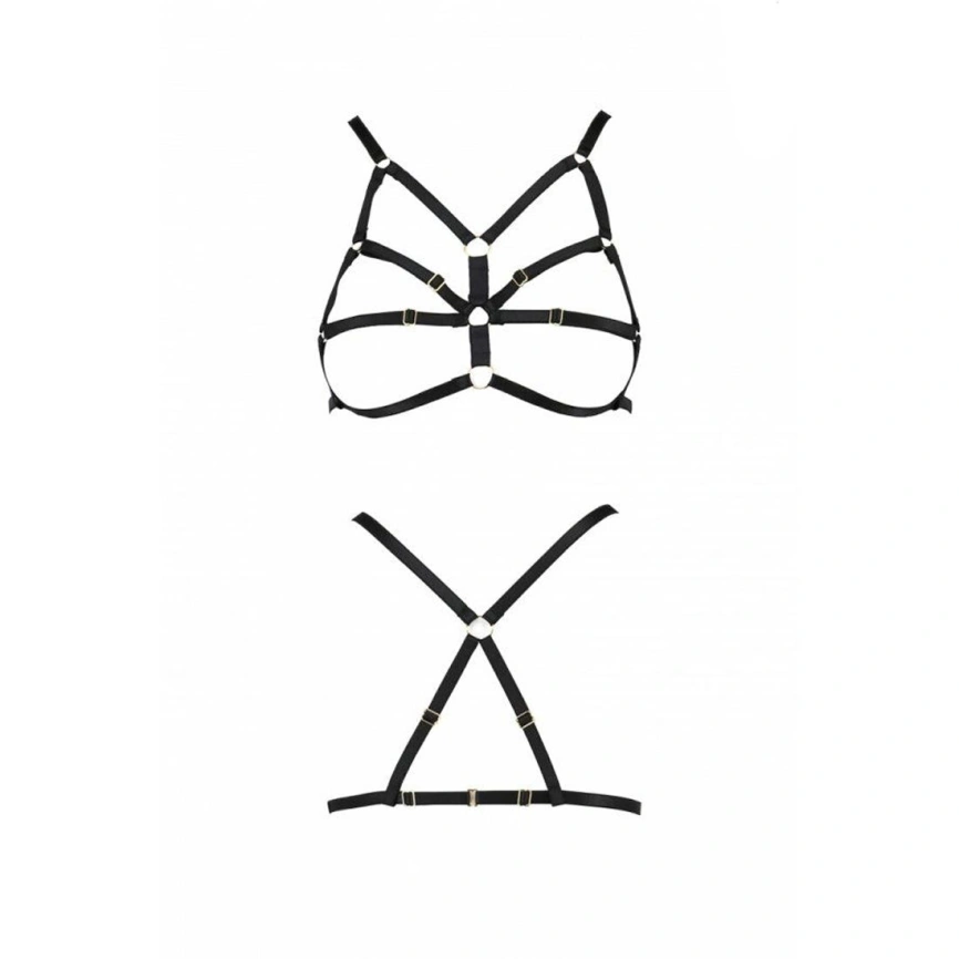Бюстгальтер-стрепы Passion Exclusive ARMANDA BRA L/XL, black фото 10
