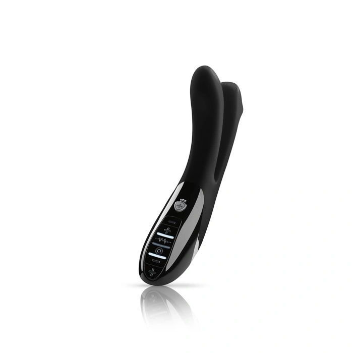 Вибратор двойной с электростимуляцией Mystim Tingling Aparte eStim Black, миостимулятор фото 1