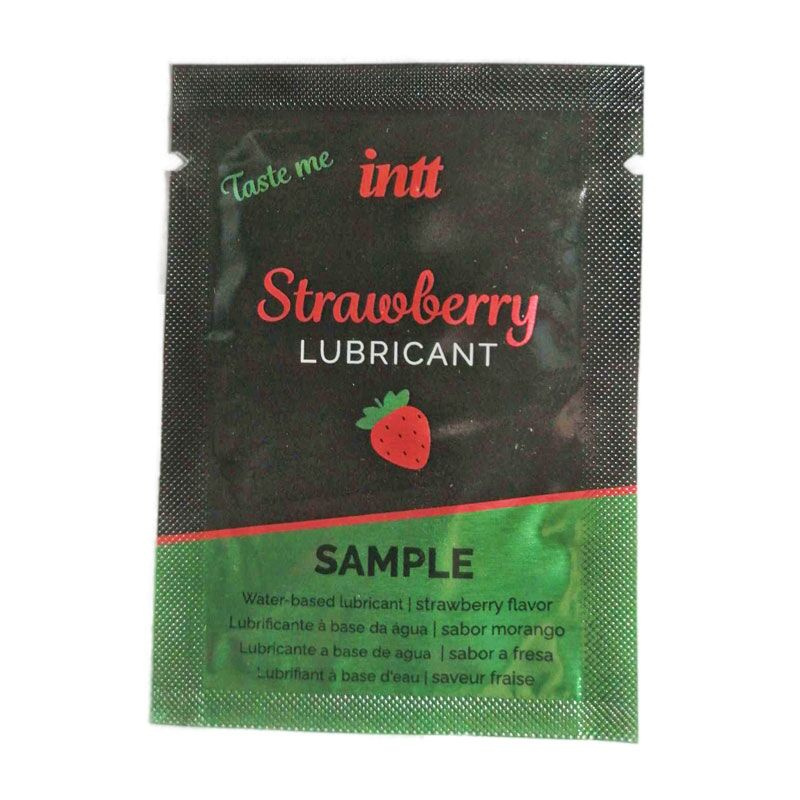 Пробник лубриканту на водній основі Intt Strawberry (2 мл) фото 1