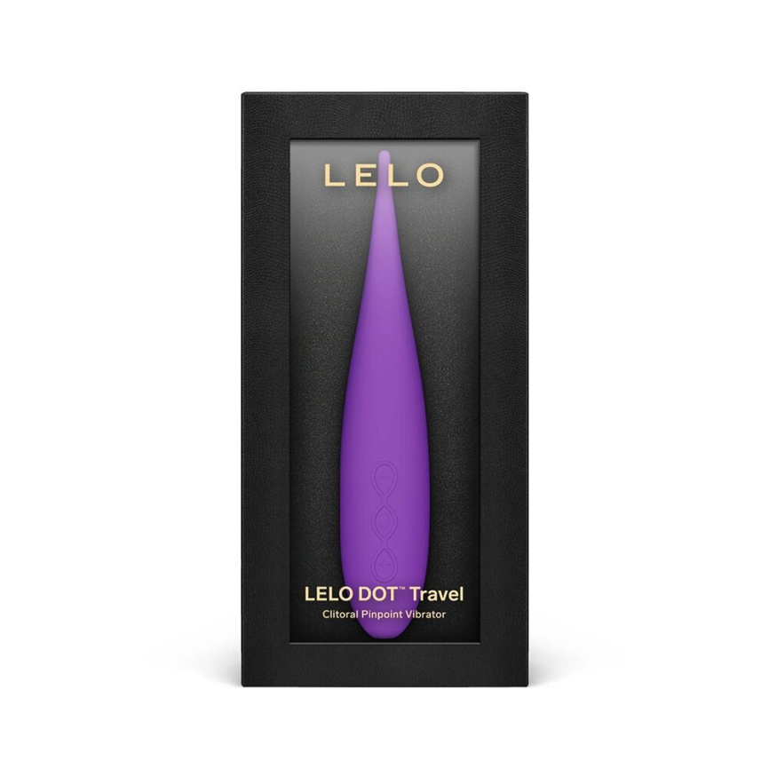 Кліторальний вібратор LELO DOT Travel Purple, точкова стимуляція, 8 режимів фото 3